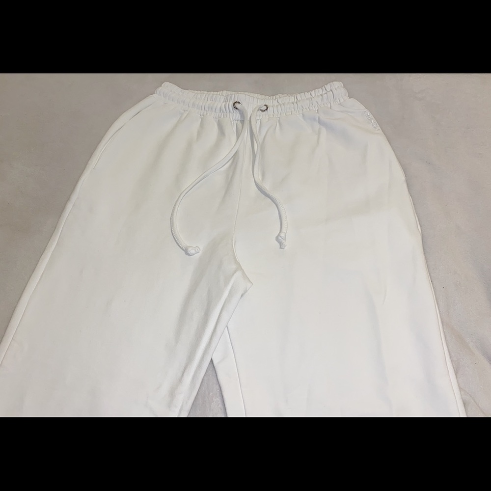 Sylvia Loopback Joggers - White